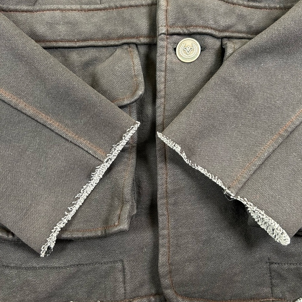 DIESEL Y2K Military Safari Fleece Jacket Embroidered Crest M - Picture 8 of 14